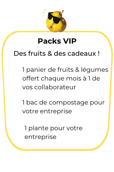 Le pack VIP fruits Bio pour entreprises